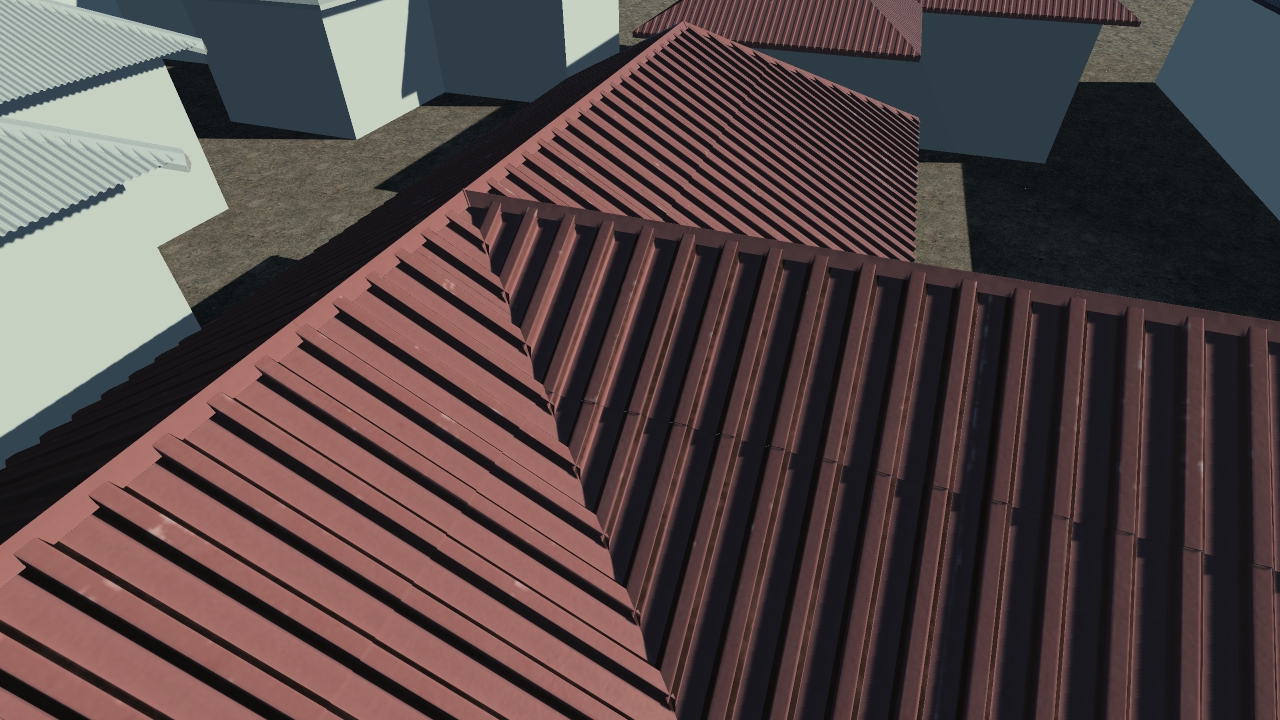 Metallic roof tiles