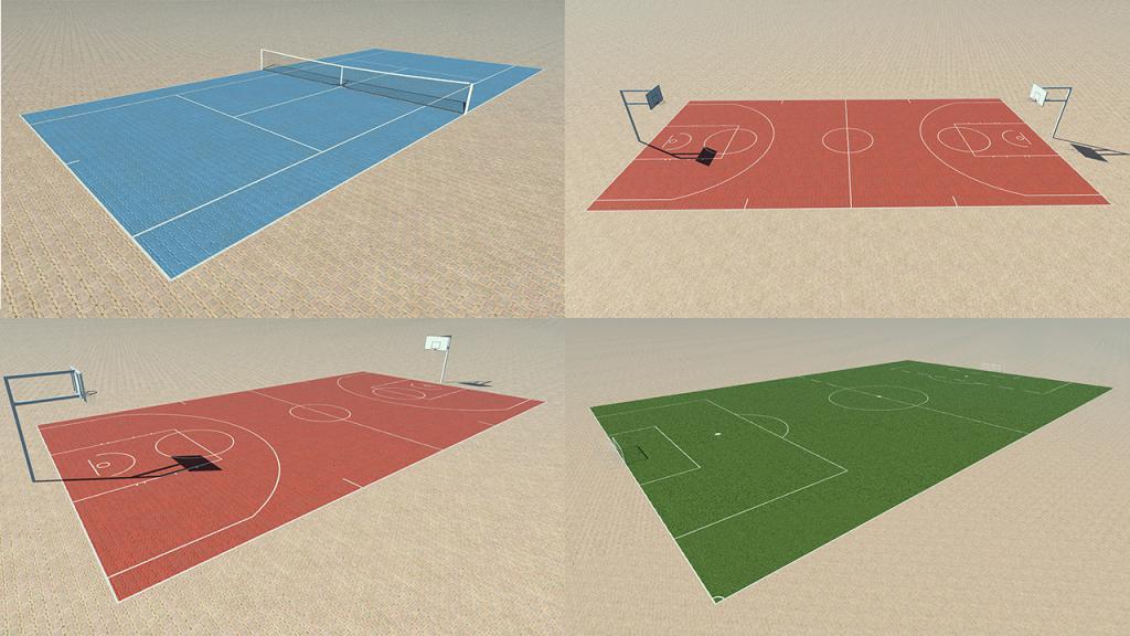 Sports Court Decal Set