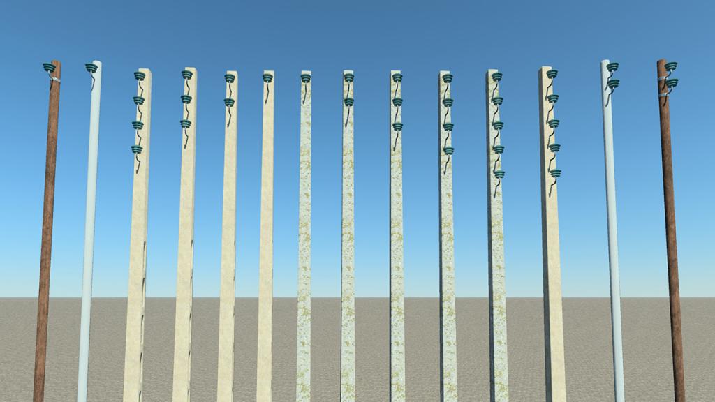 Low Voltage Electric Poles