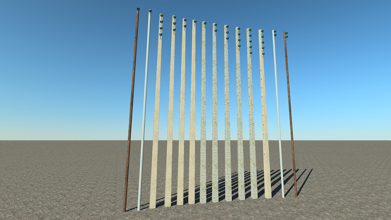Low Voltage Electric Poles_0